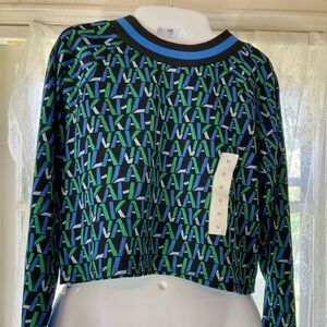Future Collection Crop Top Stylish Women's Black, Blue and Green NWT! M